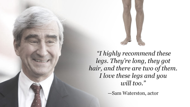 Illustration for article titled 8 Banner Ads For My Own Legs I Have Gotten This Week